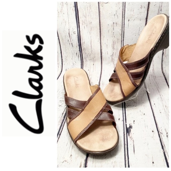 clarks open toe sandals